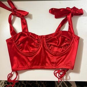 Adika Red Corset Top
